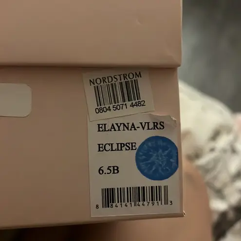 Loeffler Randall - Elayna Eclipse Sandals jewel and gem navy velvet tie ups