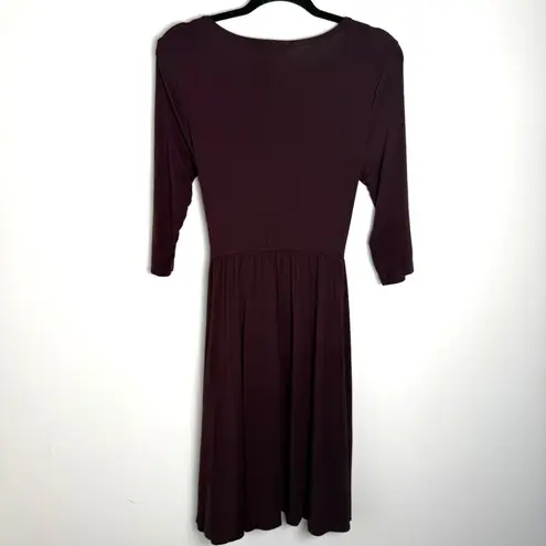 Matilda Jane Womens Class Reunion Jersey Dress Plum Size Medium