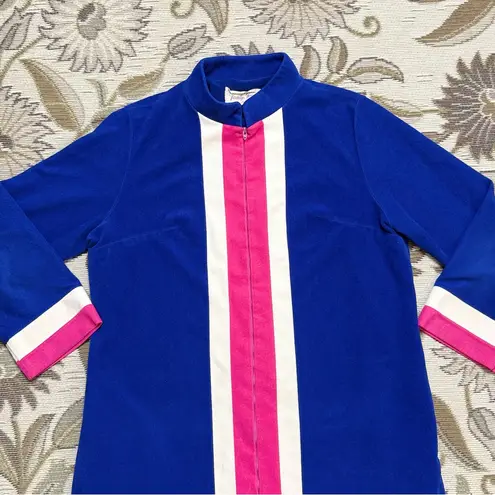 Vanity Fair Vintage Robe Velour Housecoat Nightgown Loungewear L Large 12