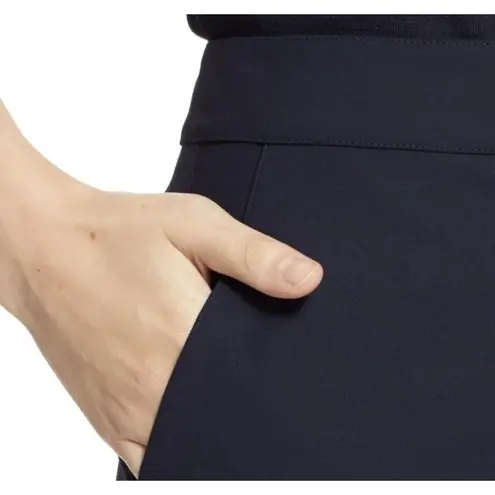 St. John Emma Pants Trouser Stretch Navy Blue Straight Leg Career Dress Size 6