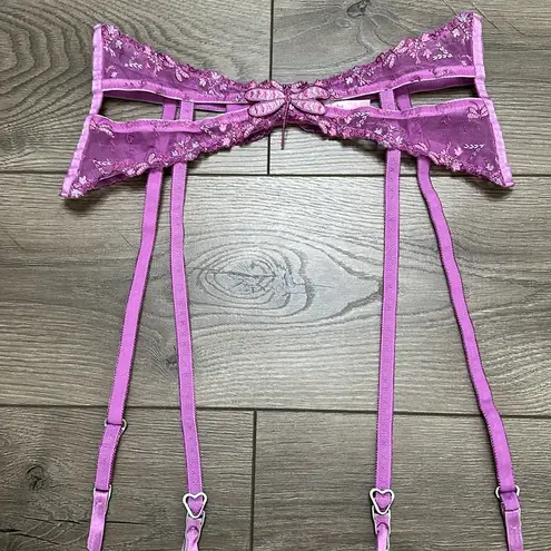 Voight Pink Garter Belt With Garters Size Medium