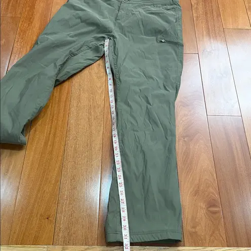Eddie Bauer  Women's Forest Green Cargo Fleece Lined Pants size L - Image 12