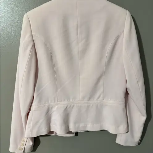 Tribal Pink Blazer with Notched Lapels and Cropped Fit Size 6