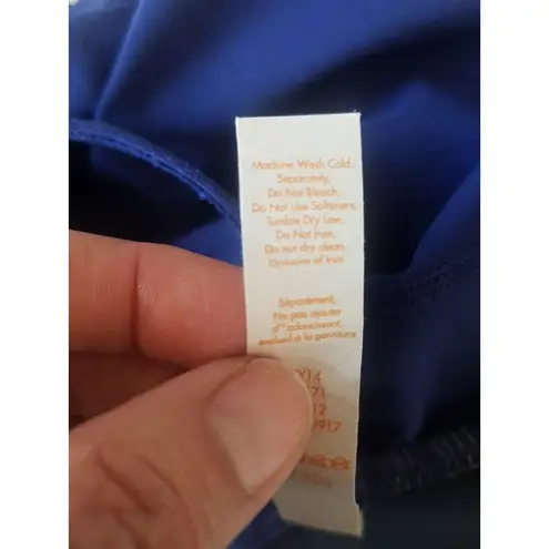 Lucy Womens Blouse Top Sz XS Activewear Athleisure Blue Yoga Workout Gym Padded