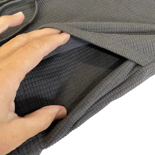 LILLA P Gray Long Sleeve Waffle knit Dress NEW Size SMALL