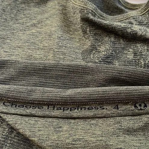 Lululemon  Women’s Swiftly Tank, Heathered Green With Floral Pattern 4 thumbnail 5