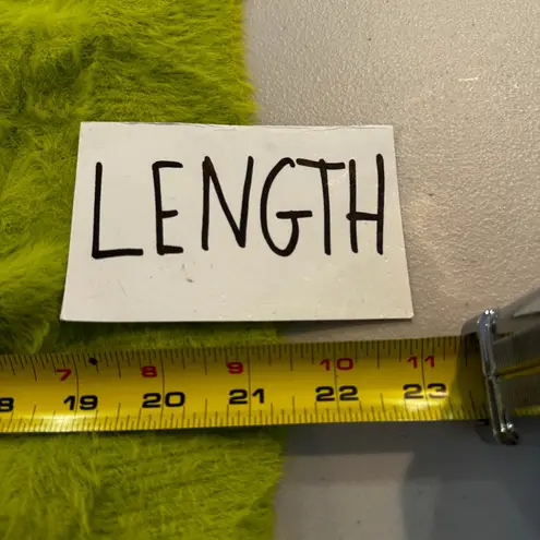 Sunday Best Grinch Green Christmas Fuzzy Sweater Long Sleeve Crew Neck Size L Size L