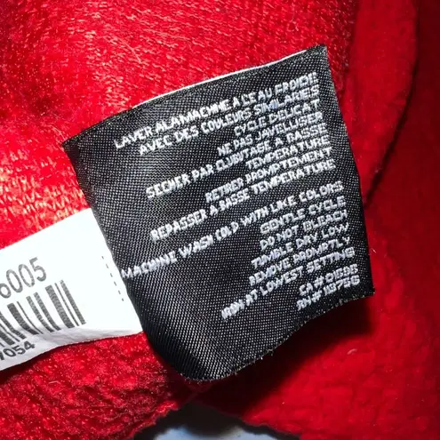 Fahrenheit Active Womens Fleece Sweatshirt Hoodie Red Stretch Lightweight Large