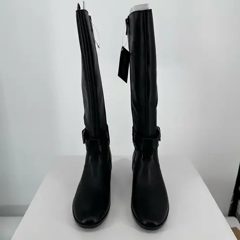 Naturalizer Rory Black Knee High Riding Boots size 5 Wide Calf Comfort New