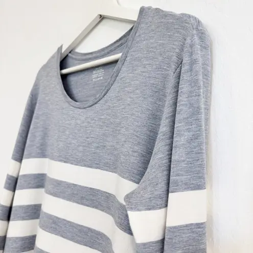 Majestic Filatures Soft Touch Striped Shirt Blue Size L