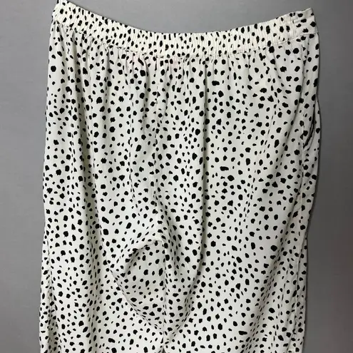 Isaac Mizrahi Pajamas Dots Cruella De Vil Halloween Costume Dalmatian Spots Med