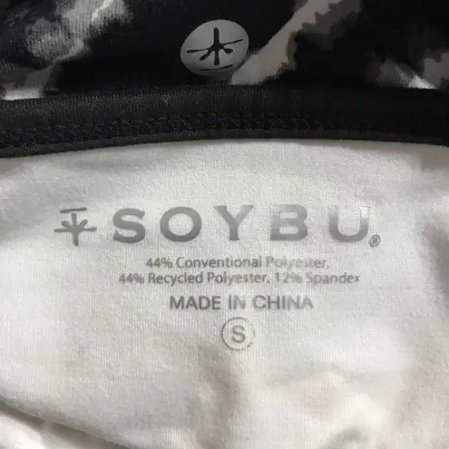 Soybu Black Gray Tie Dye Design Strappy Fit and Flare Dress Small