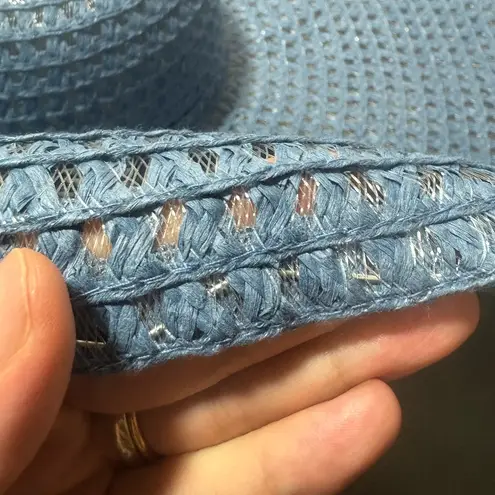 SOMETHING SPECIAL Blue Extra Wide Brim Hat