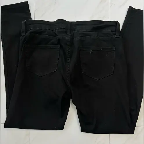 BLANQI Denim Black Skinny Jeans with knit band size 8