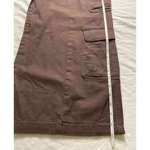 Tinseltown Cargo Pants Womens Baggy Wide Leg Mid Rise Brown Kohls Size 17/33 NWT