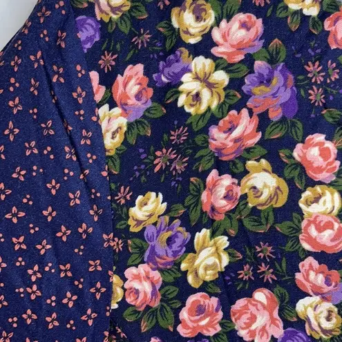 NWT Dead stock Vintage 80’s 90’s Floral Vest Jumpsuit Pink Size M