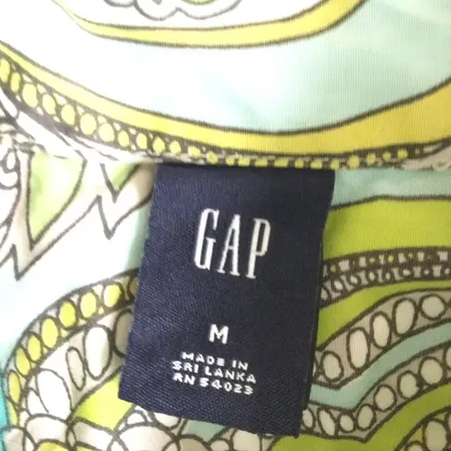 Gap Y2K Bright Paisley Floral Pattern Button Up Blouse Top Shirt - Size Medium thumbnail 10