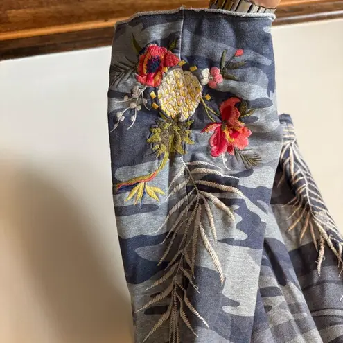 Johnny Was Nohea French Terry Raw Edge Matching Set - Hoodie (S) and Pants (XS)