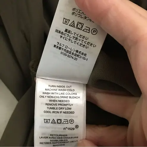 Lauren Ralph Lauren utilitarian buttoned jersey dark sage jumpsuit M Green Size M