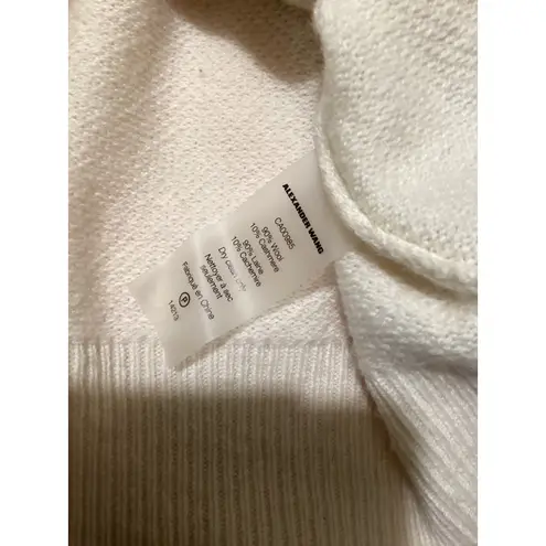 T Alexander Wang Cream Cashmere Wool Blend V Neck Oversized XL Sweater