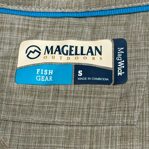 Magellan outdoors Olive Green Fishing Shirt Size S