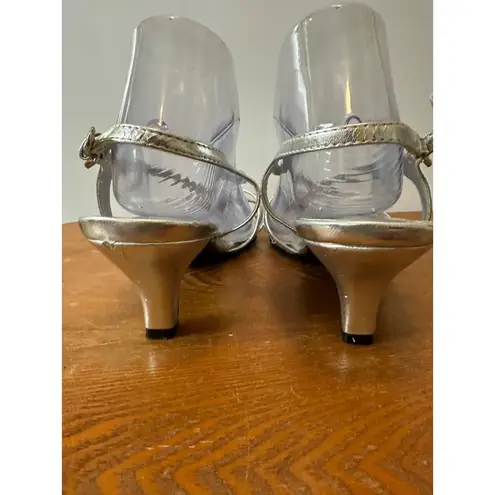 BL Boston Design Studio Women's Strappy Sandals Silver Sz 10 Sku 2825