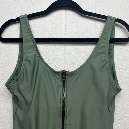Women's One Piece Camouflage Green Bathing Suit Chic Coquette Size Small/Medium