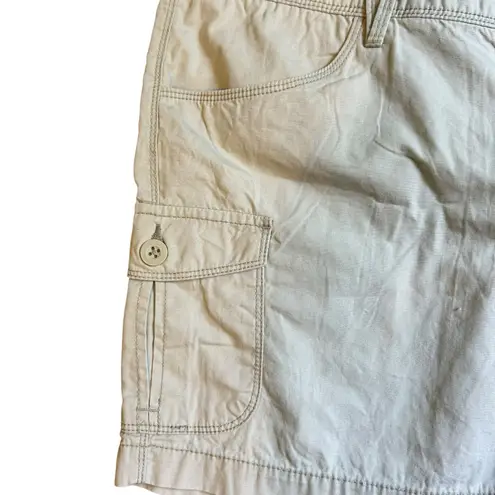 Natural Reflections Shorts Womens SZ18 Khaki Chino Cargo Hiking Trails Athletic