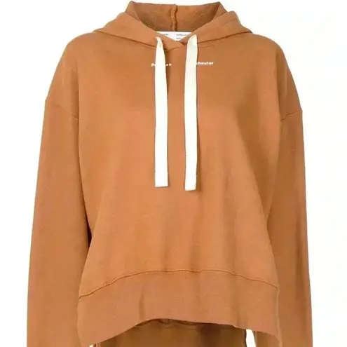 Proenza Schouler NWT White Label Logo hoodie sweatshirt brown tan M