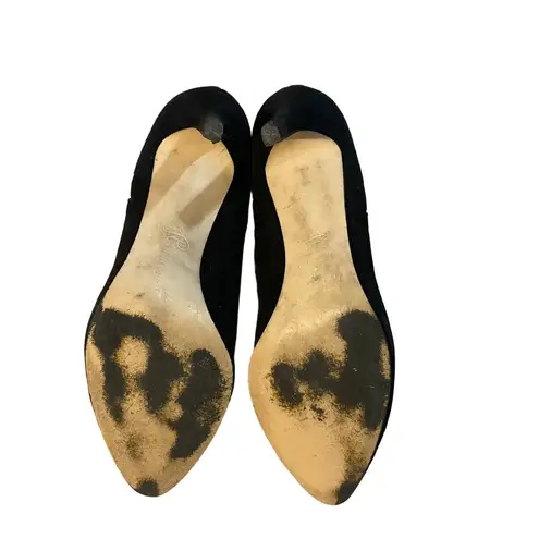 Ivanka Trump Black Suede Stiletto Pull On Ankle Booties Women Sz 7.5