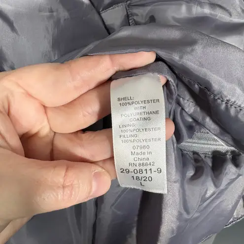 Ellos Silver Quilted Puffer Jacket Winter Coat