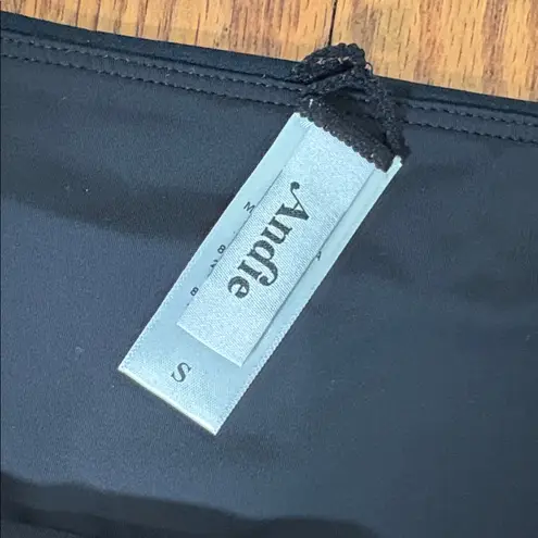 ANDIE Bikini Set Maui Top Shortie Bottom Black Size S NWT/NWOT