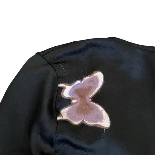 Lisa Says Gah Women’s Michelle Long Sleeve Tie Front Butterfly Cropped Top XS - Image 6