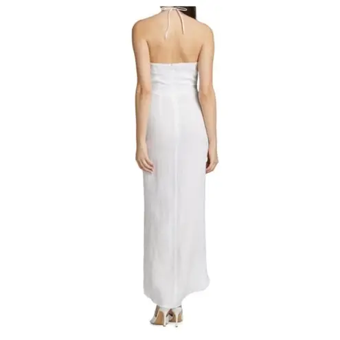 Revolve NWT Rumer Estelle Sleeveless Strappy Halter Maxi Dress Front Cutout L White thumbnail 5