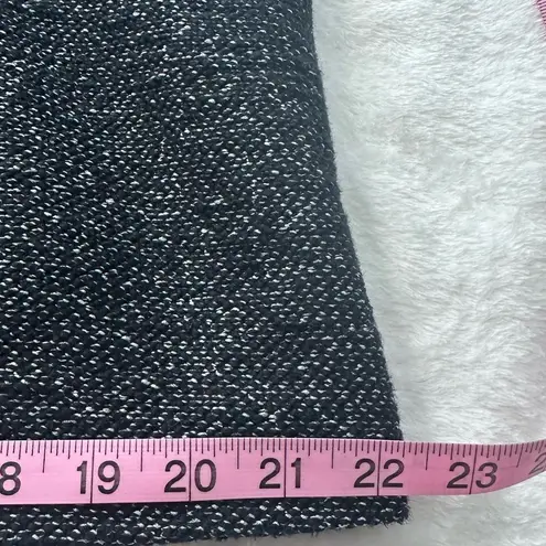 Loft  Black Blazer with Wide Lapel and Asymmetrical Closure