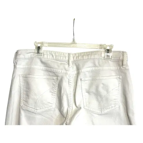 Calvin Klein Jeans Calvin Klein Jeans White Denim Cropped Capri Jeans Size 32 Beachy Preppy