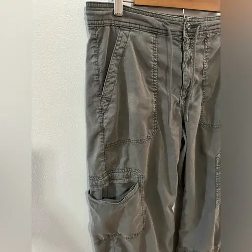 American Eagle Pre-Owned Size 10 Short  Baggy Wide Leg Green Cargo Pants