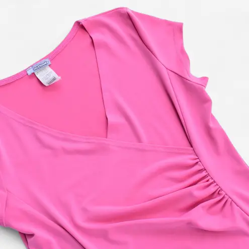 OUTLOOK Y2K Vintage Pink Short Sleeve Top Size M