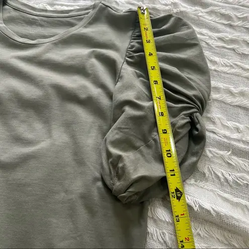 Summersalt The Luxe Pima Cotton Twist-Sleeve T-Shirt Dress Sz M Green Casual EUC