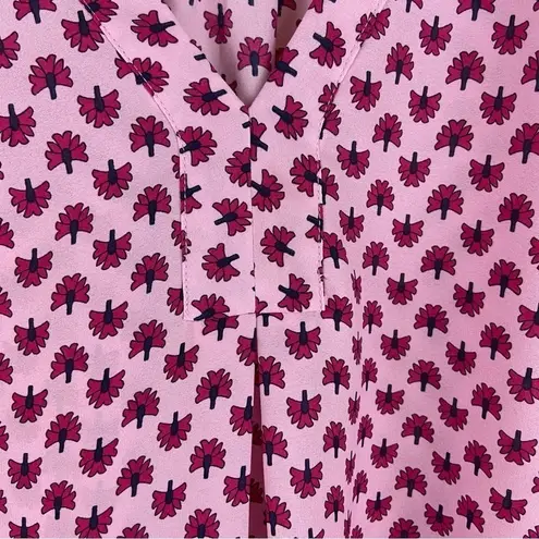 Violet+Claire Pink Mixed Print Boho Sleeveless Blouse Feminine Girly Gypsy