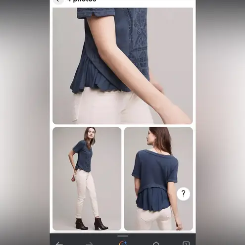 EUC! Saturday Sunday brand from Anthropology. Navy blue. Sz: Sm. Blue