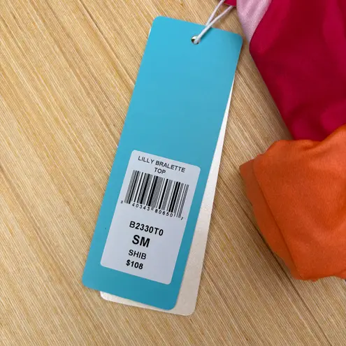 Beach Bunny Lilly Bralette top Naomi micro Sydney Tango bottom sunset hibiscus S