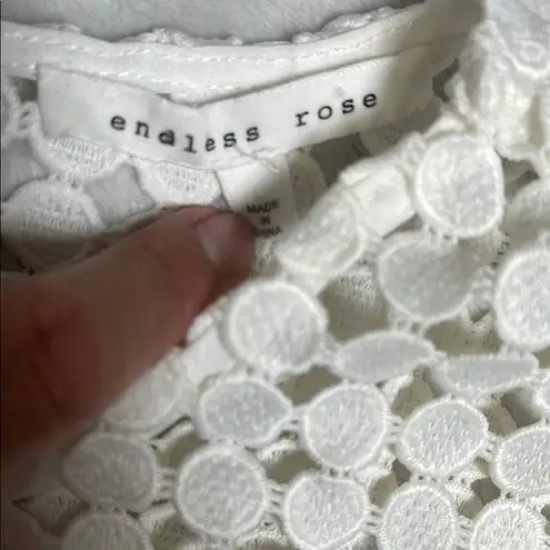 Endless Rose Black and White Boxy Cropped Tank