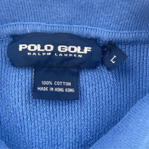 Polo Vintage  Ralph Lauren golf blue quarter zip sweater size large