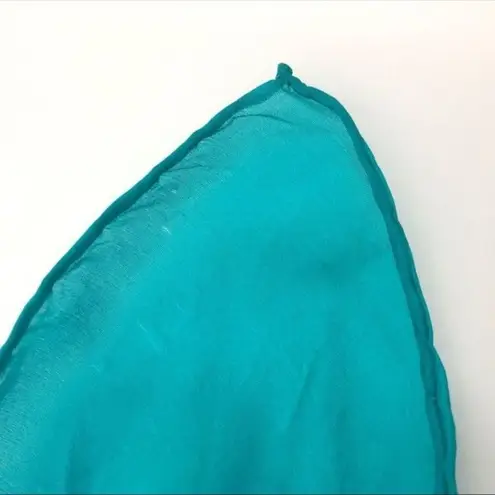 Vintage Scarf Floral Bright Tulips Square Spring Easter Mothers Day Gift Retro Green