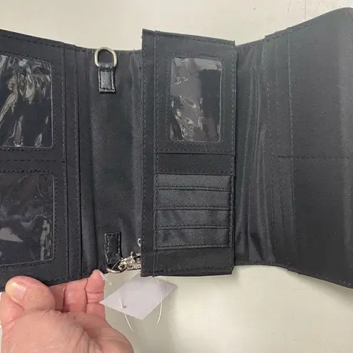 Horse Western Tassel Crossbody Wallet Purple 3.5X2X7.25 Embroidered Feathers Stud