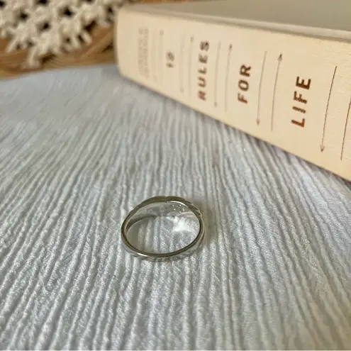 Crushed Turquoise Heart ‘89 Silver Ring Vintage “Jolene” Minimal Western Blue Jewelry