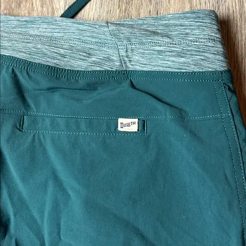 Duluth Hybrid Knit Waistband Skorts with Pockets Size 12 Green