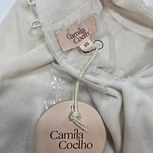 Camila Coelho Dallas Mini Dress in Off White