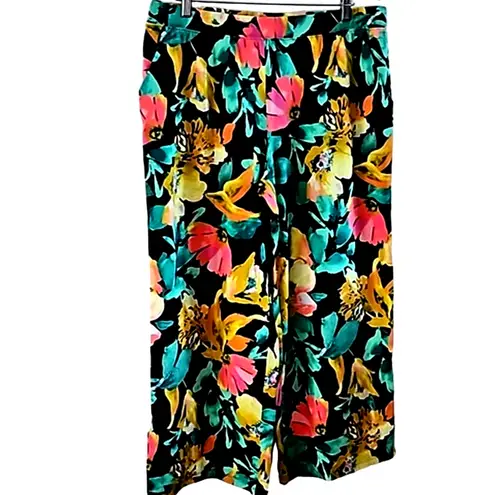 Denim & Co . Beach Jersey Petite Wide Leg Pant with Slits - Size Large Petite